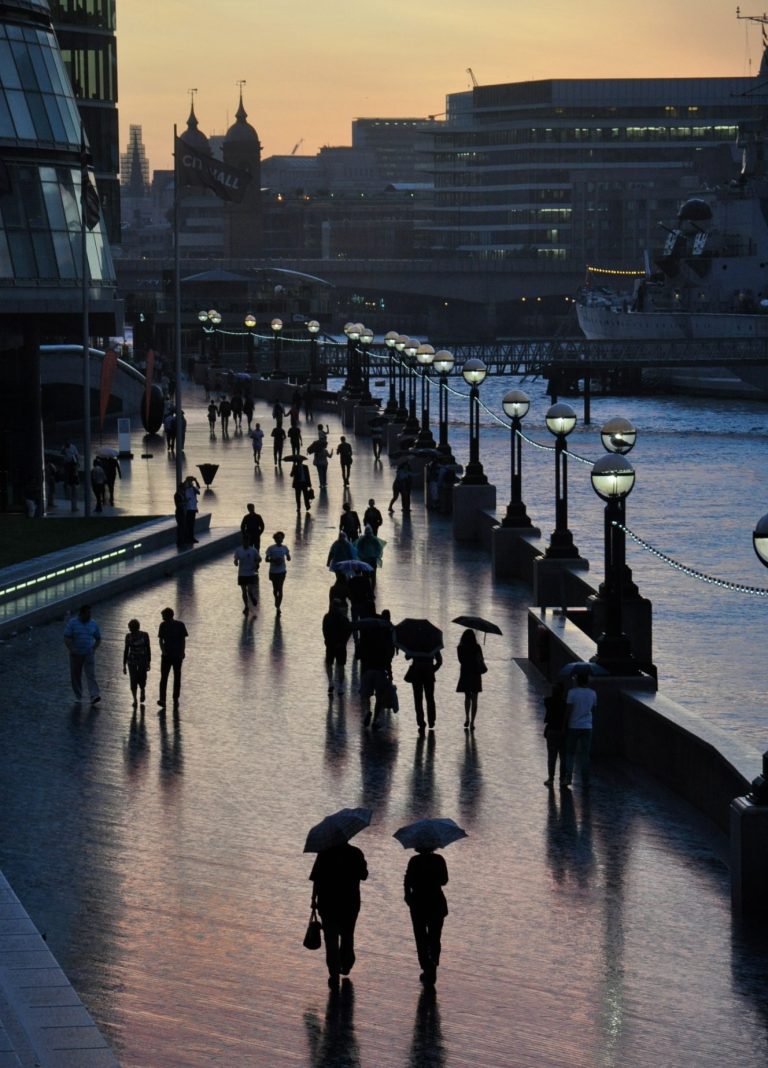 Regenszene London